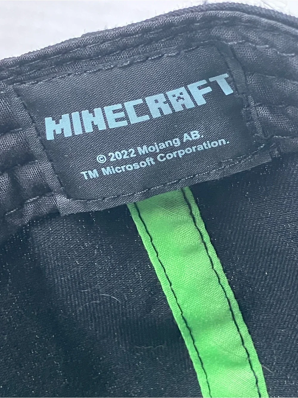 Minecraft Kids Black & Green Creeper Snapback Hat